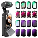 K&F CONCEPT [16枚入り] Osmo Pocket 3/4用 フィルターセット【1/4ブラックミスト+1/8ブラックミスト+UV+光害カット+CPL+ND32/PL+ND16/PL+ND8/PL+ND64/PL+ND8+ND16+ND32+ND64+ND128+ND256+ND1000】磁気着脱式 装着便利 AGC光学ガラス 28層ナノコーティング 防水防汚