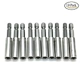 10個パック磁気拡張子ソケットドリルビットホルダー1 / 4 "六角パワーツールby ID