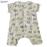 オーシャンアンドグラウンド｜ベビー肌着半袖ロンパース｜Island cafe｜ネイビー