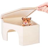 Niteangel 白樺の部屋の迷路、ハムスターは隠れることができ、小さいペット木の小屋、ハムスター、マウス、スナネズミ、マウスの装飾 (1 ルーム ラージ)