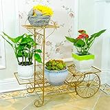 ヨーロッパ スタイル 用 プラントスタンド フラワー ラック,生活 ルーム バルコニー マルチ-層 盆栽飾り棚-B 76x69x26cm