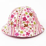 笑顔でおでかけベビー帽子・ハット（日本製）　スカンジナビアのフラワーパーク（ピンク）　B20004