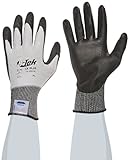 G-Tek CR 19-D624/XL 13-Gauge Plus Continuous Knit Gloves with Polyurethane Coated Palm and Fingers, 