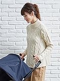 cote cotte(コトコット) 産後用 ケーブルニット 親子ペア可 産後 セーター あったか トップス M アイボリー 30131 30131300