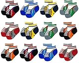 liwely 12ペアunisex-babyソックス、足首ソックス3 – 12ヶ月の幼児 3-12 Months マルチカラー 02BSS12-PB0003