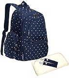 Baby 16 Pockets Waterproof Oxford Fabric Travel Backpack Diaper Bag with Changing Pad 3 Pieces Set (