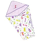 今治タオル きょうりゅう 片面ガーゼ ベビータオル isso ecco (おくるみ, パープル)