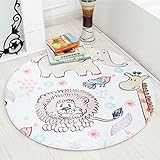 Burning Go ベビー プレイマット ラグマット カーペット INS 北欧風 お昼寝マット 敷マット オムツ替えマット ラウンド オシャレ インテリア モノトーン 撮影道具 赤ちゃん プレゼント