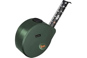 DELI 3m Measuring Tape Measuring Tape Measure Made of High Grade Carbon Steel with Clear Markings and Extends up to 5.6 ft (1