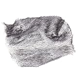 【ノーブランド品】 赤ちゃん　フェイクファー　ブランケット　バスケット　毛布　写真撮影　小道具　快適　全4色 - ライトグレー