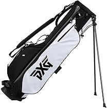 PXG スタンド式キャディバッグ ホワイト/ブラック　レザー Amazon | ピーエックスジー(PXG) PXG Sunday Stand Bag サンデー