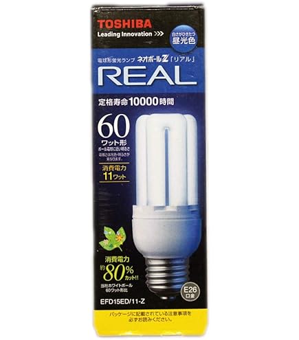 Amazon | 東芝 ネオボールZ 電球形蛍光ランプ 電球60ワットタイプ