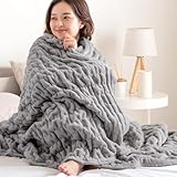 タンスのゲン ブランケット シングル 発熱コットン くしゅぽかケット 毛布 掛け毛布 膝掛け ウォッシャブル 洗える 洗濯可 大判 掛け布団 軽量 81900141(88658)