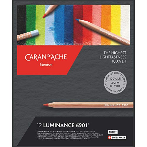 Caran d'Ache CdA 6901-712 Luminanz 12 Farben Set Papierbox - Bild 1 von 1