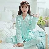 優品屋　パジャマ ルームウエア　部屋着　マタニティ 授乳口付き 長袖 コットン 前開き 妊婦 産前 産後　婦人服　レディース