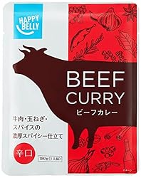 [Amazonブランド]Happy Belly ビーフカレー 辛口 180g×15個