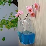 観葉植物 水耕栽培 透明なガラスの六角花瓶 壁掛け水槽 吊り下げ式 プレゼント 雑貨 飾り (15*16)