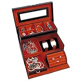 ジュエリーボックス アクセサリーケース ジュエリー収納 小物入れ 大容量 携帯用 防塵 多機能...