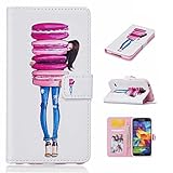 Samsung Galaxy S5 ケース 手帳型ケース, UNEXTATI 高品質PUレザー 財布型ケース 保護カバー カード収納 スタンド機能 マグネット開閉式 Samsung Galaxy S5