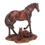 Koehler Home Decorative Accent Mother & Foal Horse Statue [並行輸入品]
