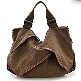 軽量 きめ 花びら デザイン 全5色オシャレ 可愛カジュアル かばんキャンバス (コーヒー)