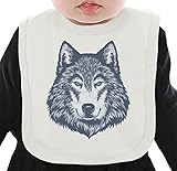 Wolf head ネクタイを有する有機ビブ Medium