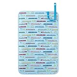 赤ちゃんにやさしい安心おむつ替えマット（日本製）　超特急ドリームエクスプレス（スケアー地・ライトブルー）　B0801600