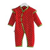 【SEBLES】ベビー 赤ちゃん カバーオール チャイナ服 チャイニーズ デザイン 長袖 長ズボン プリント ユニセックス 可愛い 前開き 春秋 春 秋 0歳 1歳 パジャマ(レッド,59cm)