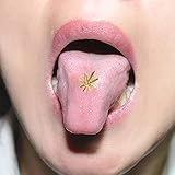 Merssavo 黒い外科的な鋼の舌のバーベルピアススタッド眉のバーTragus Nipple Ring