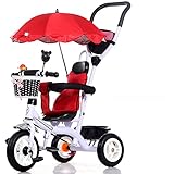 ALUP- バブルホイール子供の三輪車、自転車、トロリー、ベビーカー、ベビーバイク (色 : 白)