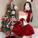 EMGTTXDY レディース サンタコスプレ 衣装 セクシー ウサギ風 クリスマス 仮装 デート服