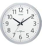 Amazon.co.jp: リズム(RHYTHM) 掛け時計 電波時計 オフィス ステンレス