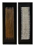 Wood wall decor set of 2 assorted rectangular frames