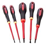 「絶縁工具」 バーコ エルゴ絶縁タイプドライバー  BE-9881S