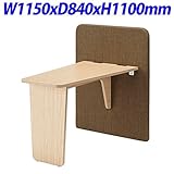 プラス パネル付テーブル W1150×D840×H1100mm RS-116UT-J BR