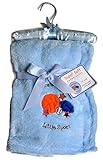 BABY BOY BLUE ENBROIDERED BLANKET by Bundle Love
