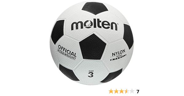 Amazon Molten モルテン サッカーボール 亀甲ゴム 3号球 F3w モルテン Molten サッカーボール