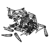 SONONIA 100pcs　黒　スナップ　クリップ　ヘアクリップ　ピン　スナップ　髪飾り