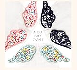 Minizone 5枚セット 汗取りパッド 綿100% 4重ガーせ 天使の羽 春夏 秋冬 新生児 ベビー ギフト 出産祝い 男の子 女の子 (S) (花柄３色セット)