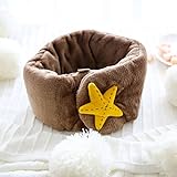 BXL キッズ かわいい マフラー ふわふわ やわらかい ネックウォーマー 暖かい 防寒 (ほし)