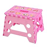 【選べるキャラクター】 折りたたみ 踏み台 ステップ チェア ミニタオル セット スヌーピー ミッキー ミニー (小, プリンセス★ピンク Ｂ)