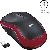 ロジクール ワイヤレスマウス 無線 マウスM185RD 小型 電池寿命最大12ケ月 M185 レッド 国内正規品 3年間無償保証