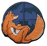 ワッペン屋Dongri ワッペン マジックテープ ファイアーフォックス firefox ベルクロワッペン A0059