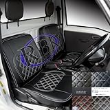 シートカバー サンバー トラック （H11/2- H24/3) TT1 / TT2 (運転席・助手席セット） 選べる4色ステッチ+1 軽トラ 商用車 内装 部品 カスタム パーツ SSC1277 (ブラック ステッチ)