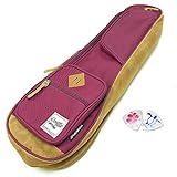 IBANEZ アイバニーズ IUBC541-WR コンサート ウクレレ用 バッグ ケース ワインレッド【Ebiオリジナルウクレレピック2枚付き】