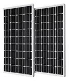 Renogy 200W 12V高効率単結晶ソーラーパネル太陽光パネル 100W*2個