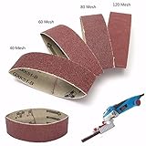 Generic 40x305mm 40/60/80/120 Grit Aluminium Oxide Sanding Belts Zirconia Abrasive Tools(80)