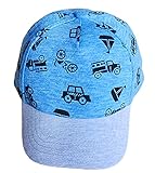 (コ-ランド) Co-land 春夏 赤ちゃん用キャップ ベビーハット 野球帽 男の子 子供用 柔らかな帽子 カープリント お出かけ 熱中症対策 (46)