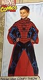 Marvel Comics Spiderman Comfy Throw Blanket With Sleeves Fleece Child 48"x48" [並行輸入品]