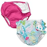 I Play。赤ちゃん&幼児用再利用可能な吸収性用おむつ( Pack of 2 ) カラー: ピンク